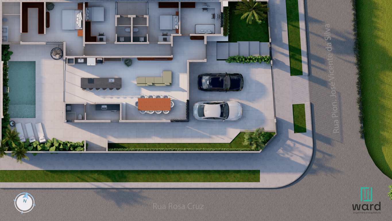 Planta humanizada do Projeto Higienópolis